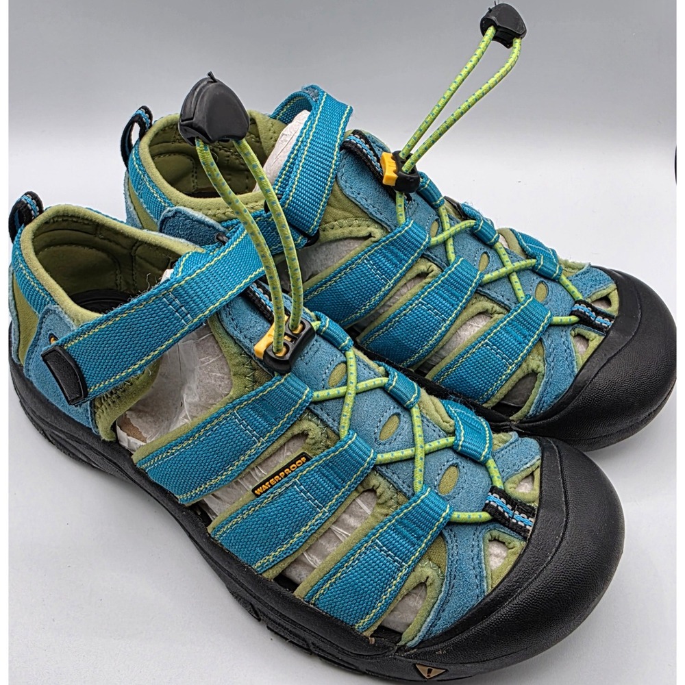 Keen Waterpoof Sandals Men's Size 6 US Blue Green Closed Toe Water Shoes